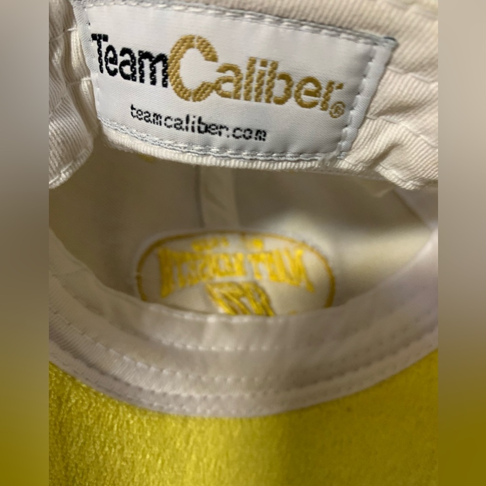 RARE NASCAR Matt Kenneth Signed Yellow Terrycloth Trucker Hat - Picture 5 of 6